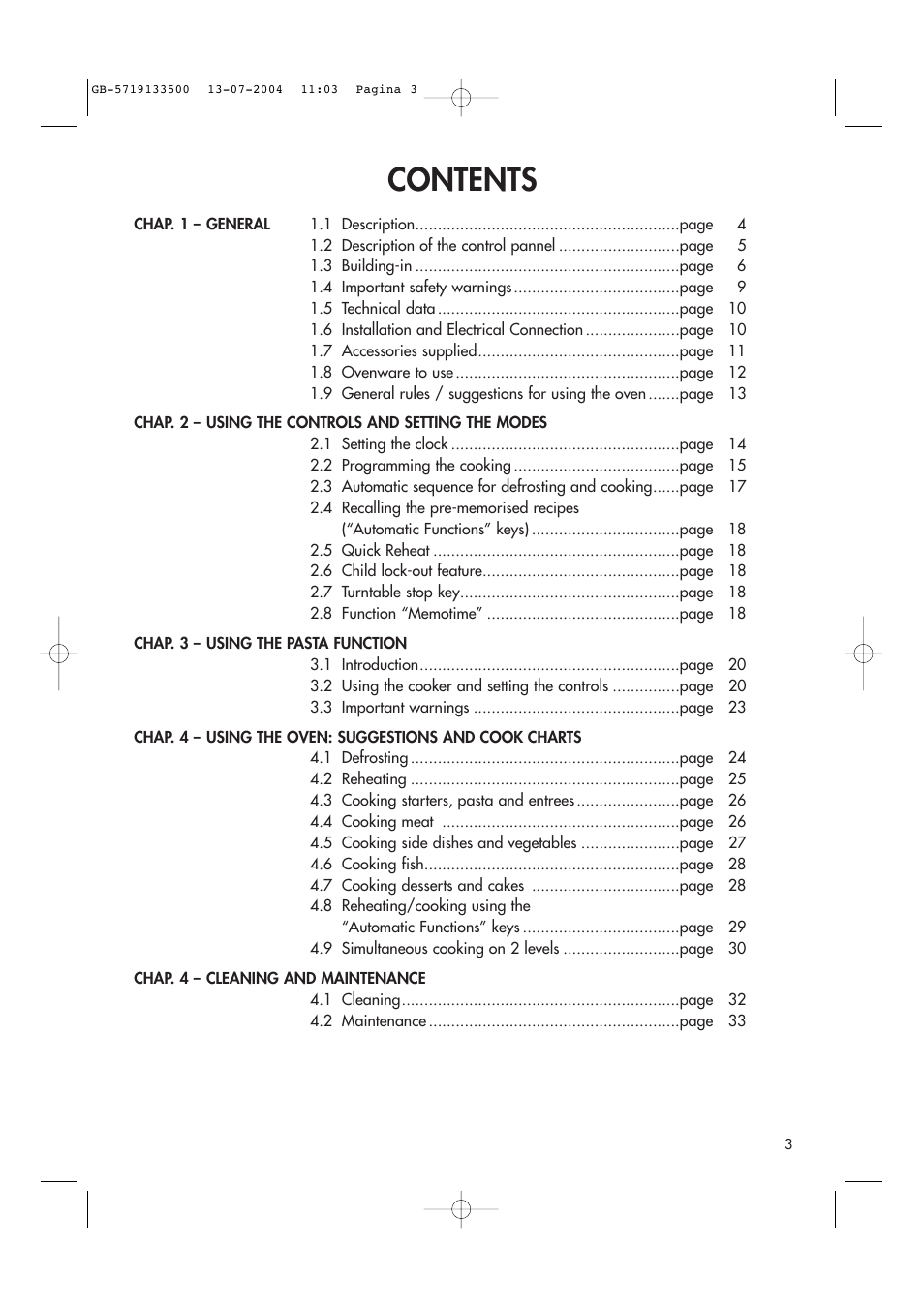Hotpoint MWHZ33 User Manual | Page 3 / 36