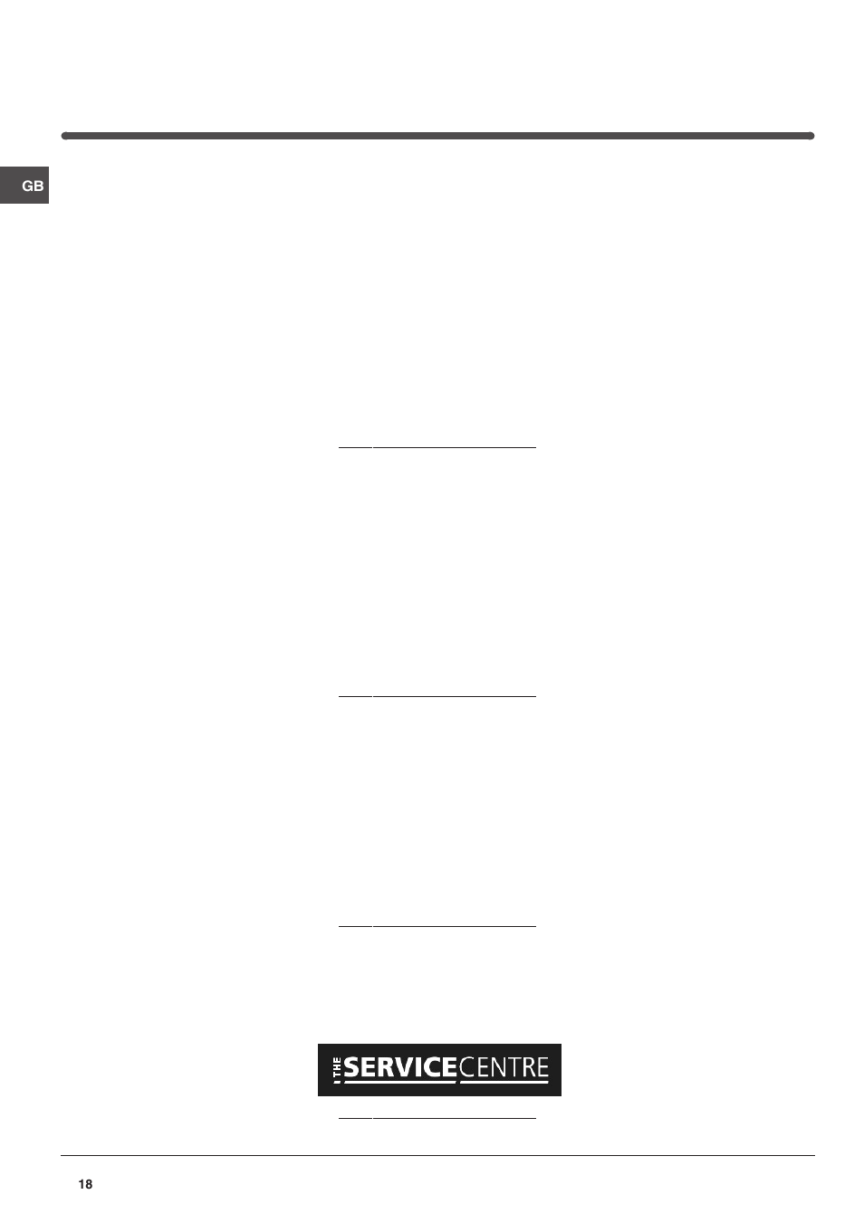 After sales service | Hotpoint HME35 User Manual | Page 18 / 20