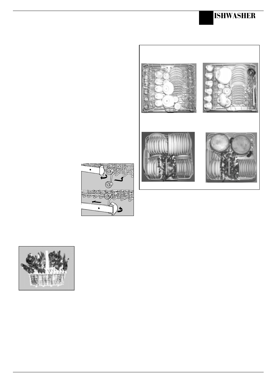 Loading your dishwasher, What can i wash, Ishwasher | Hotpoint BFI62 User Manual | Page 13 / 20