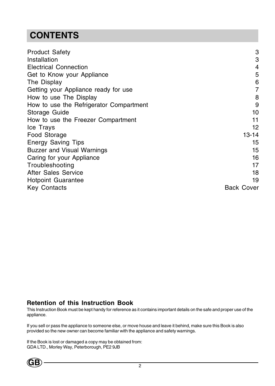 Hotpoint HMT40 User Manual | Page 2 / 20