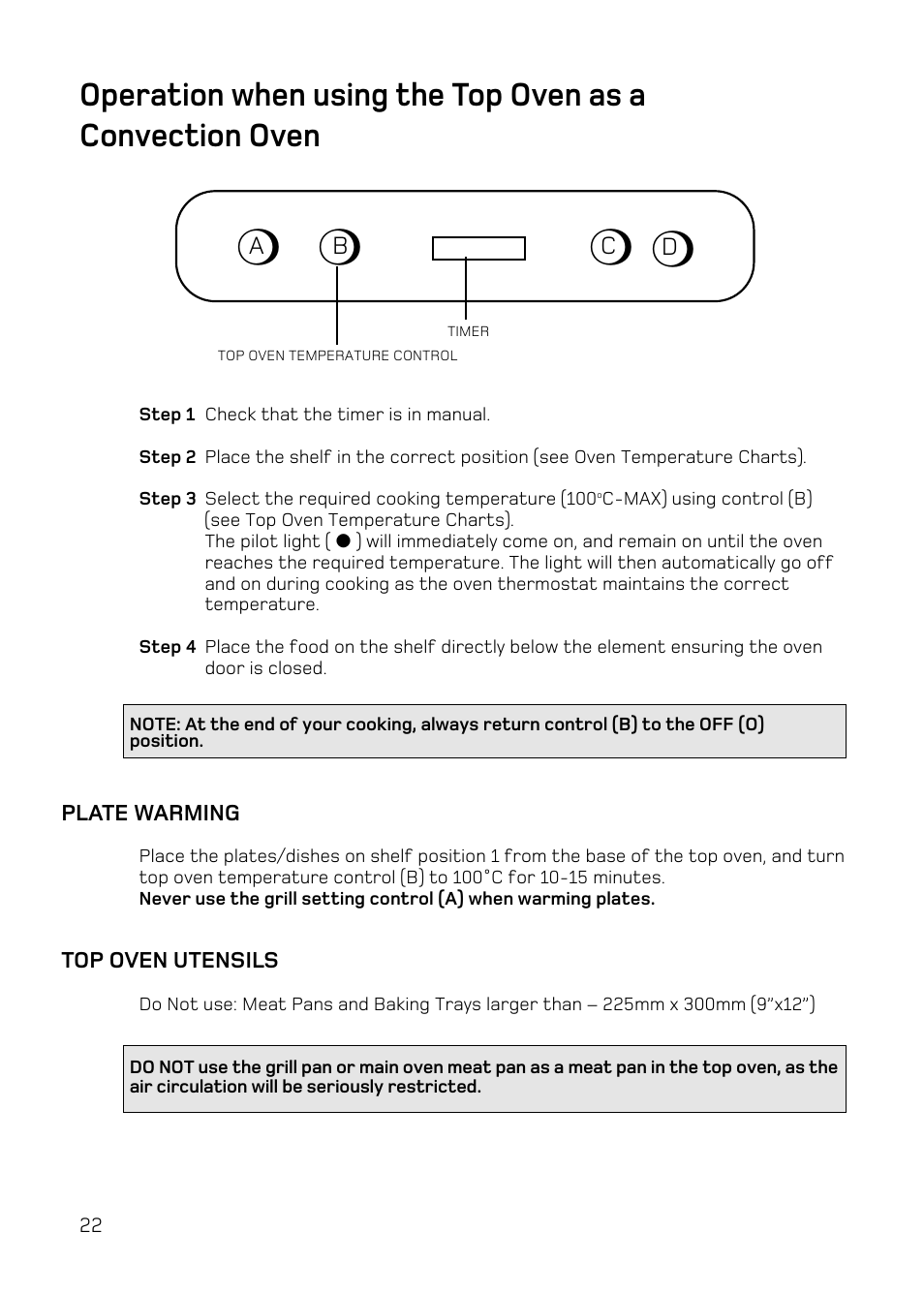 Hotpoint DQ47 Mk2 User Manual | Page 22 / 48