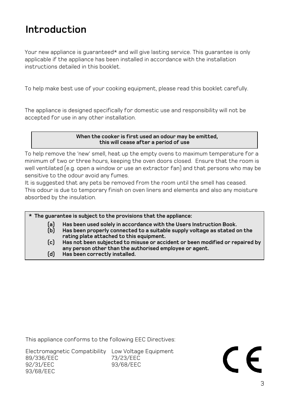 Introduction | Hotpoint DQ47 Mk2 User Manual | Page 3 / 48