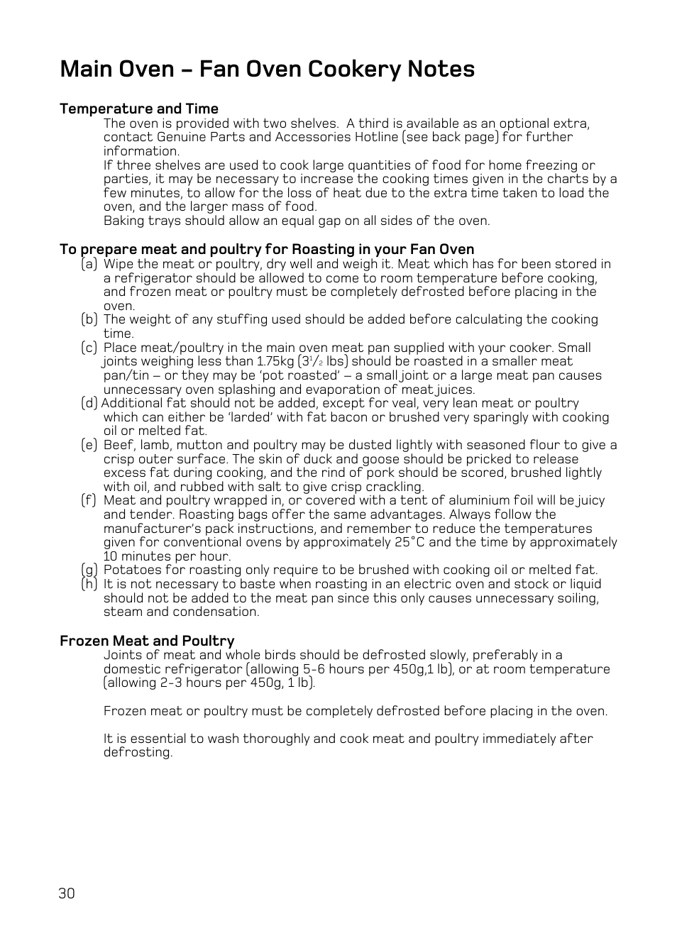 Hotpoint DQ47 Mk2 User Manual | Page 30 / 48