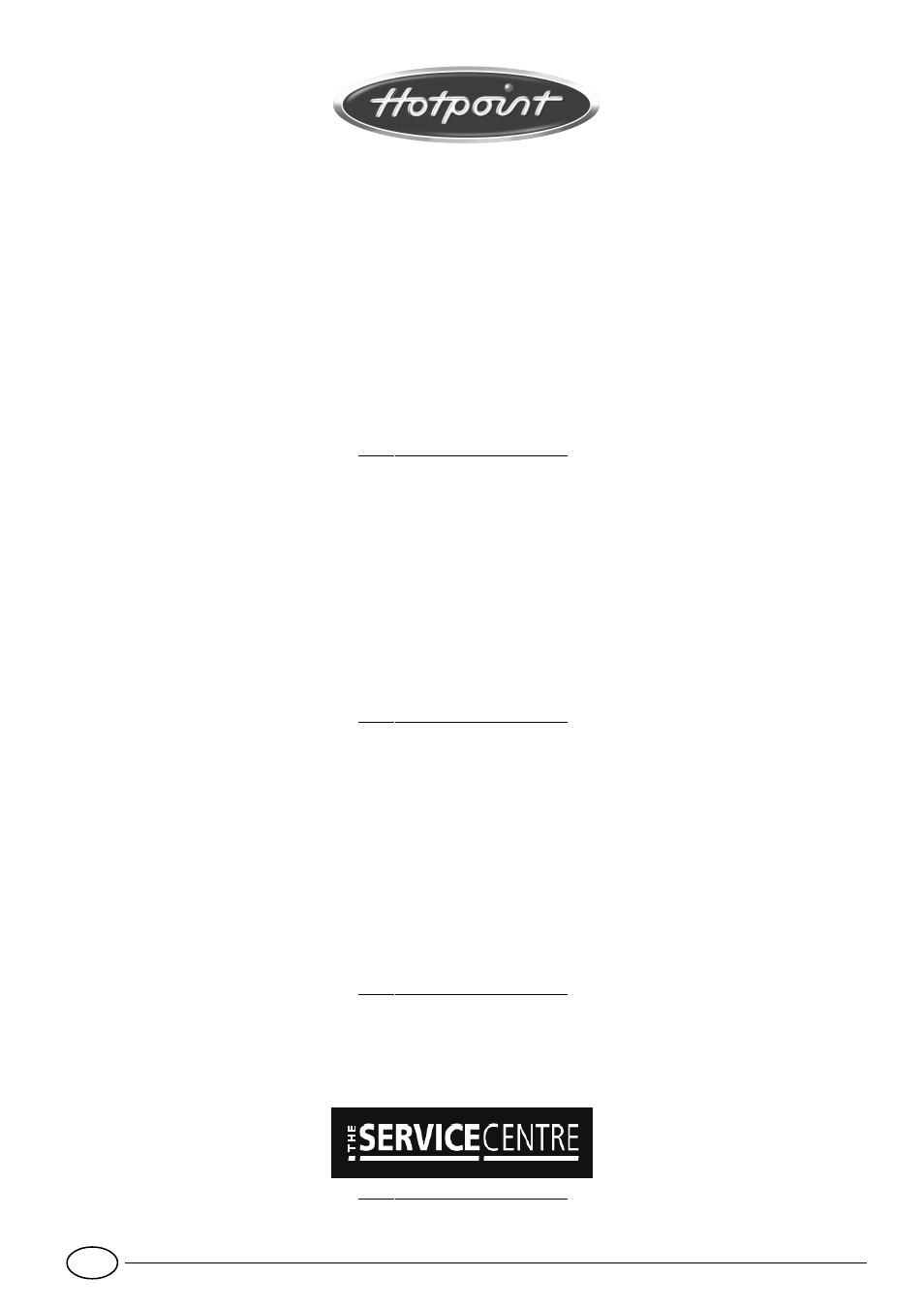 After sales service | Hotpoint EG900X User Manual | Page 18 / 20