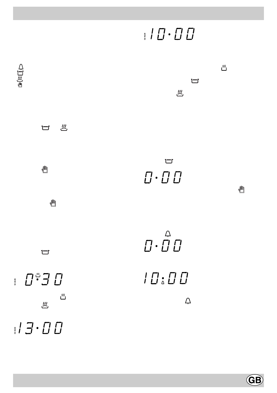 Timer (electric oven) | Hotpoint EG900X User Manual | Page 8 / 20