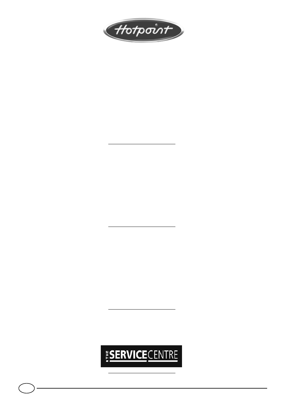 After sales service | Hotpoint SC88X User Manual | Page 18 / 20