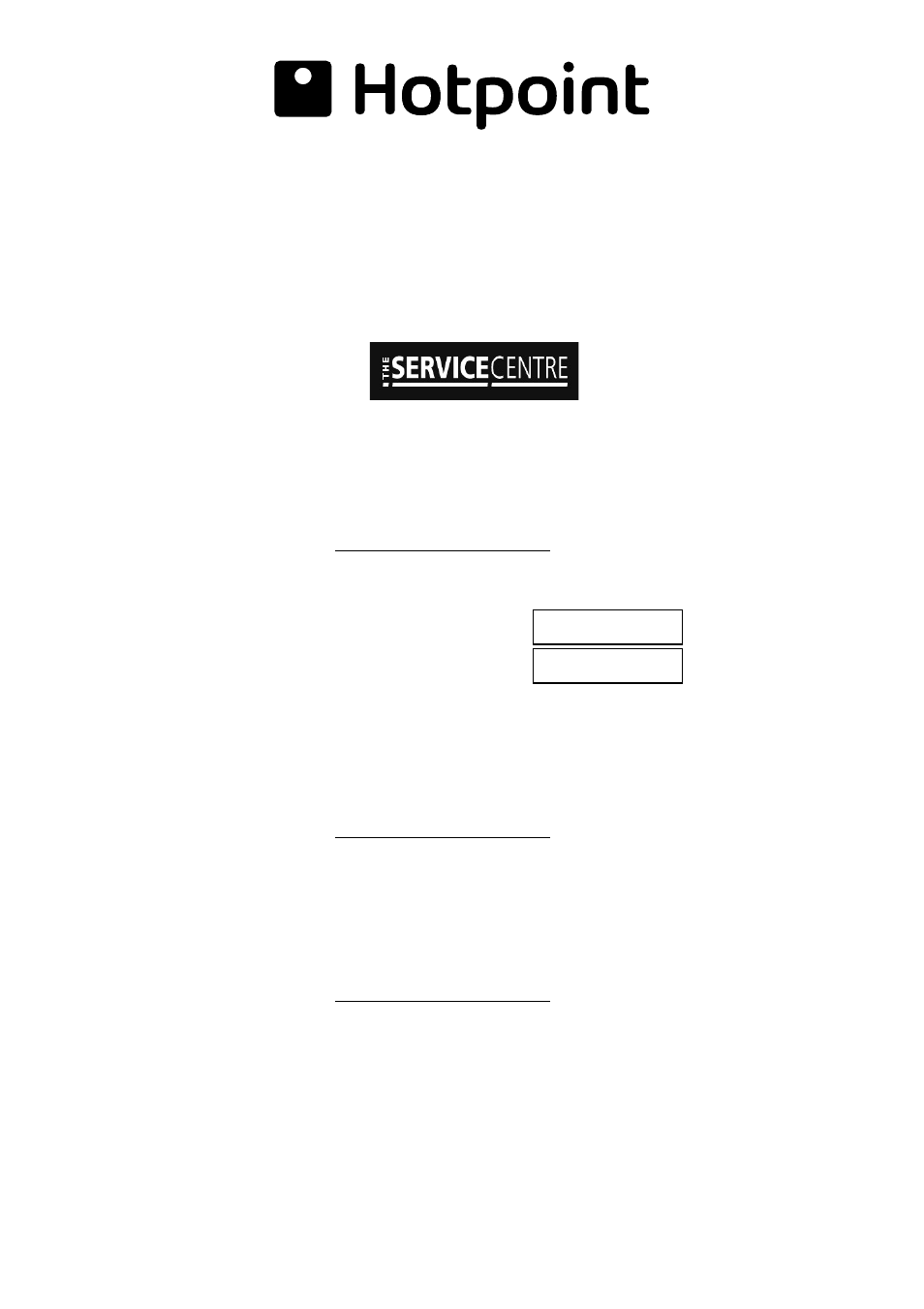 Key contacts, After sales service | Hotpoint EC604 User Manual | Page 12 / 12