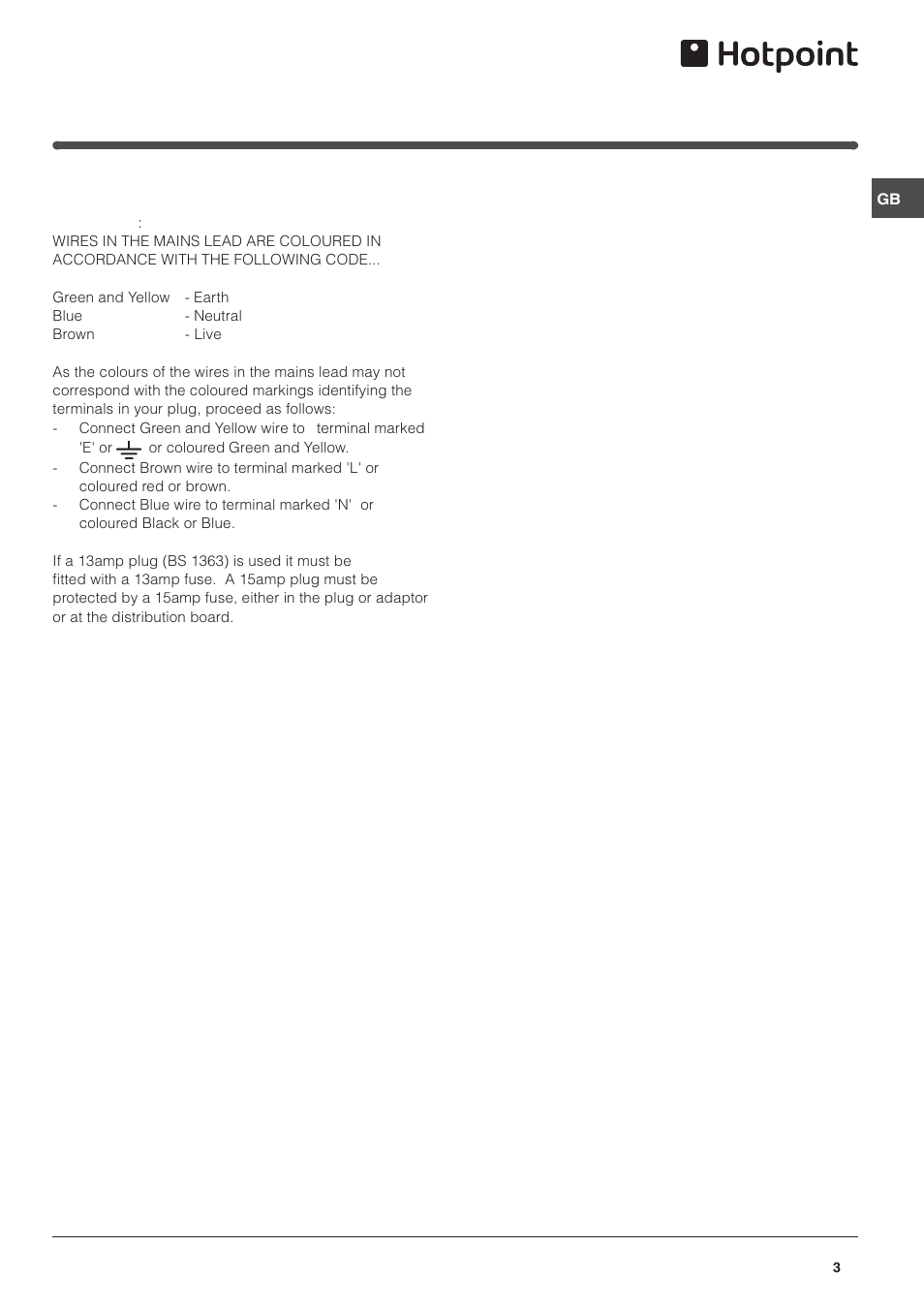 Hotpoint RTM 70 S User Manual | Page 3 / 12