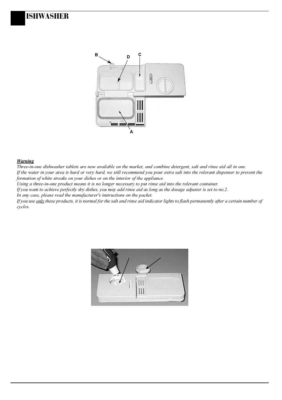 Before using your dishwasher, Ishwasher | Hotpoint BFZ 700 User Manual | Page 10 / 20
