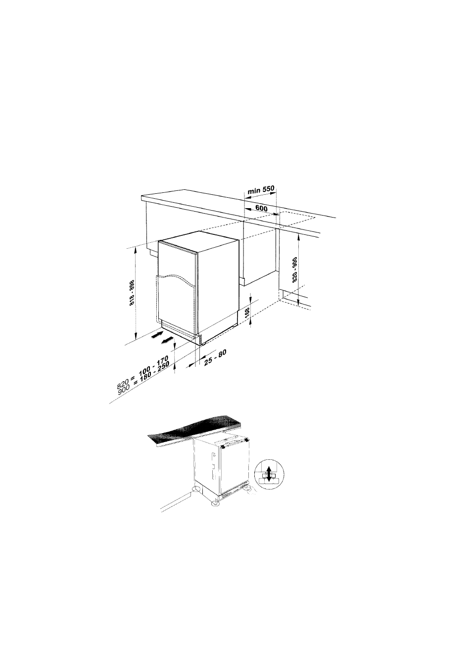 Installing your integrated appliance | Hotpoint BL31 User Manual | Page 5 / 20