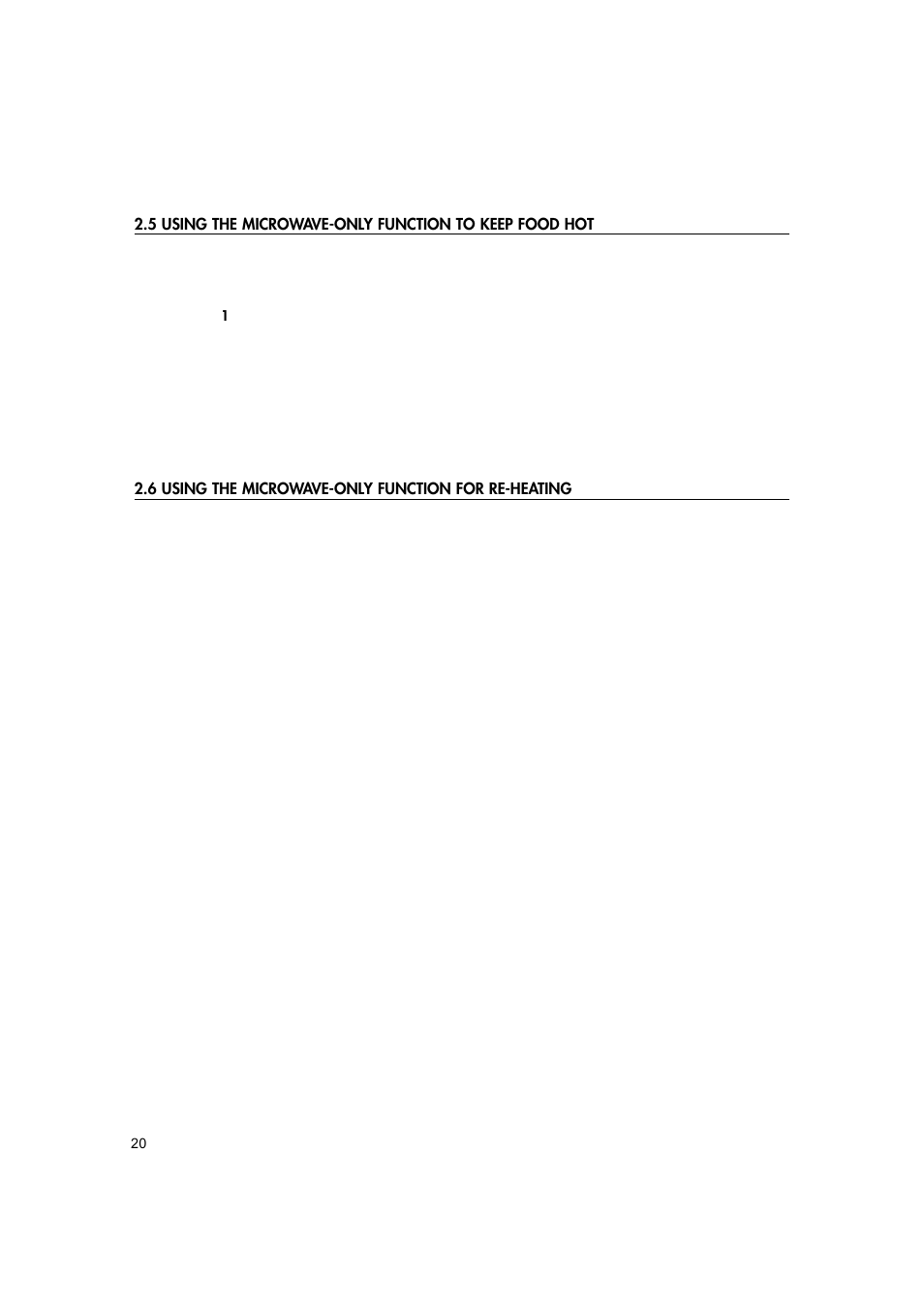 Hotpoint MWH221 User Manual | Page 20 / 36