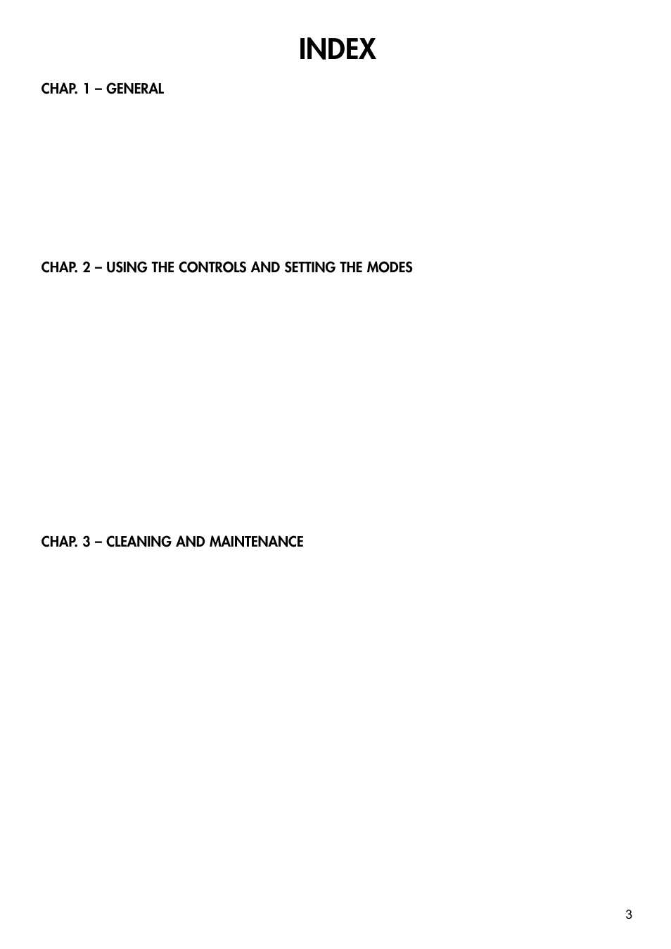 Index | Hotpoint MWH221 User Manual | Page 3 / 36