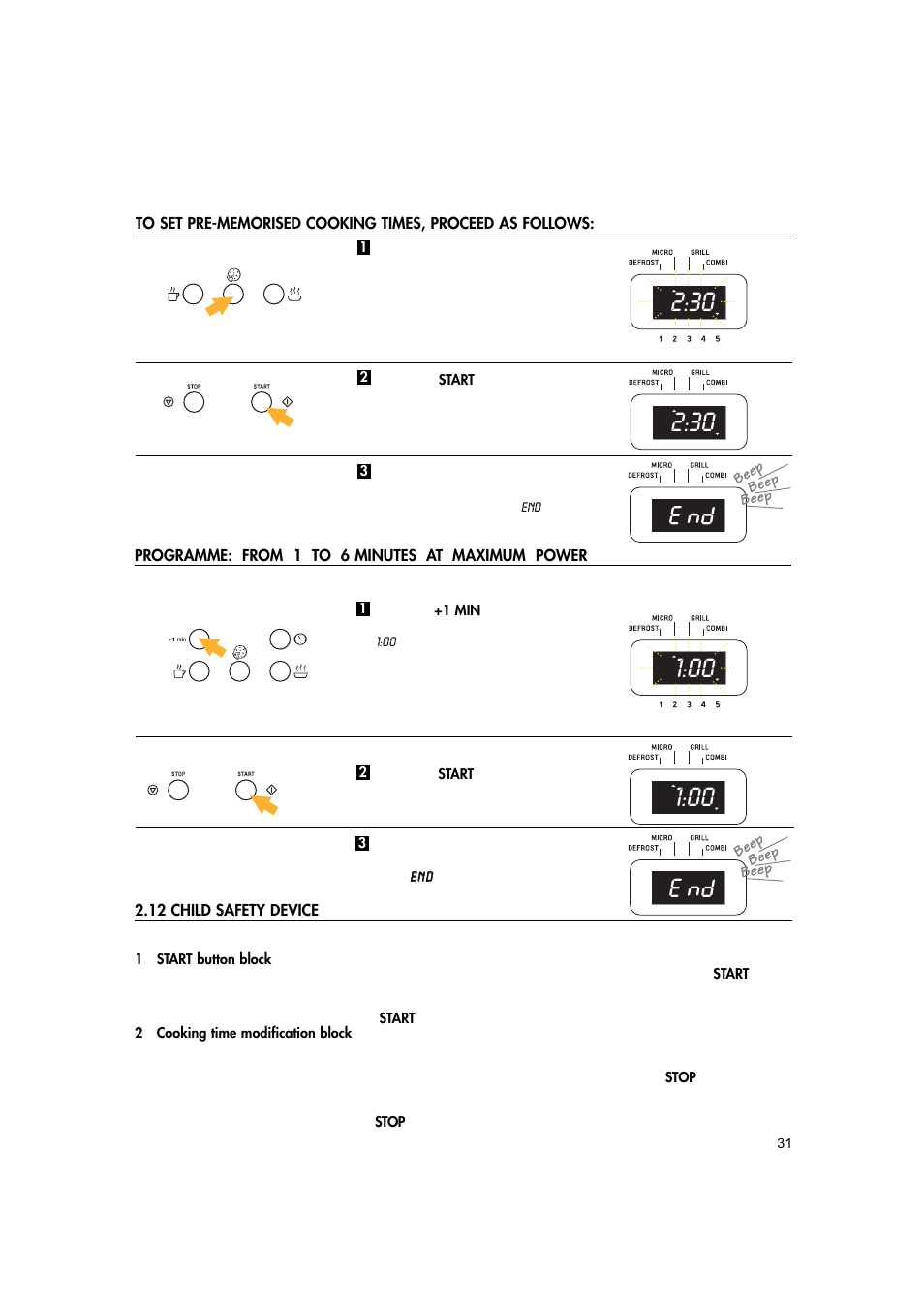 Hotpoint MWH221 User Manual | Page 31 / 36