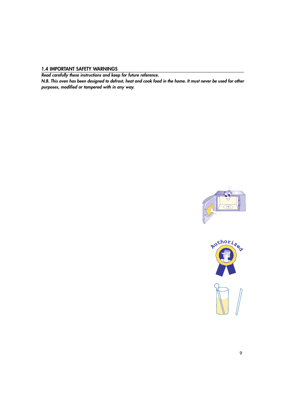 Hotpoint MWH221 User Manual | Page 9 / 36