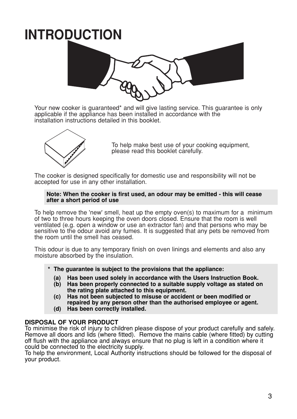 Introduction | Hotpoint BS61 MK2 User Manual | Page 3 / 40