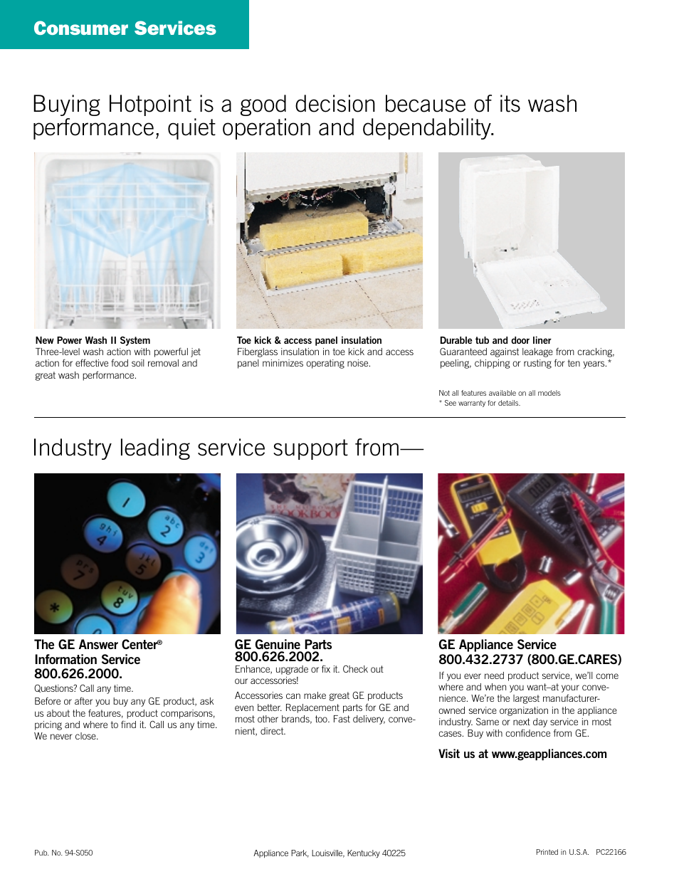 Consumer services | Hotpoint HDA3520ZBB User Manual | Page 4 / 4