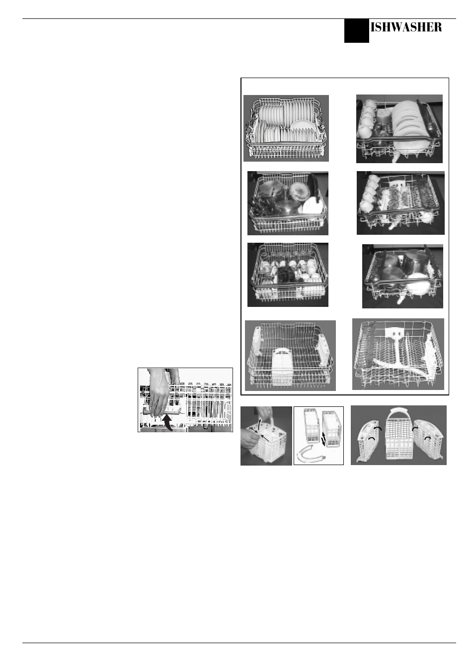 Loading your dishwasher, What can i wash, Ishwasher | Hotpoint BFI68 User Manual | Page 13 / 20