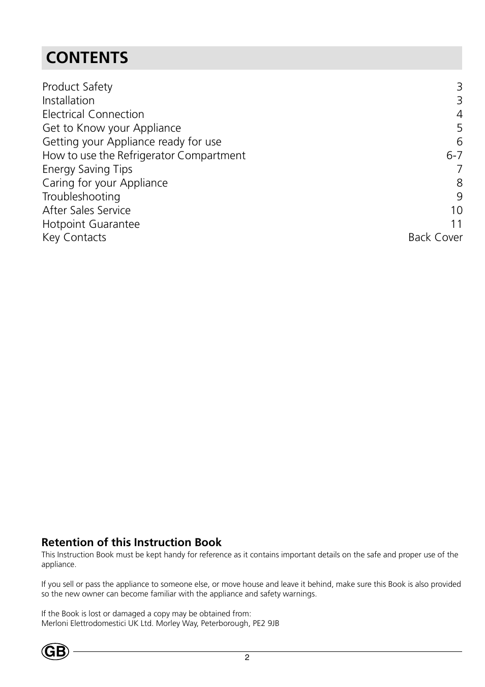 Hotpoint HL161AI User Manual | Page 2 / 12