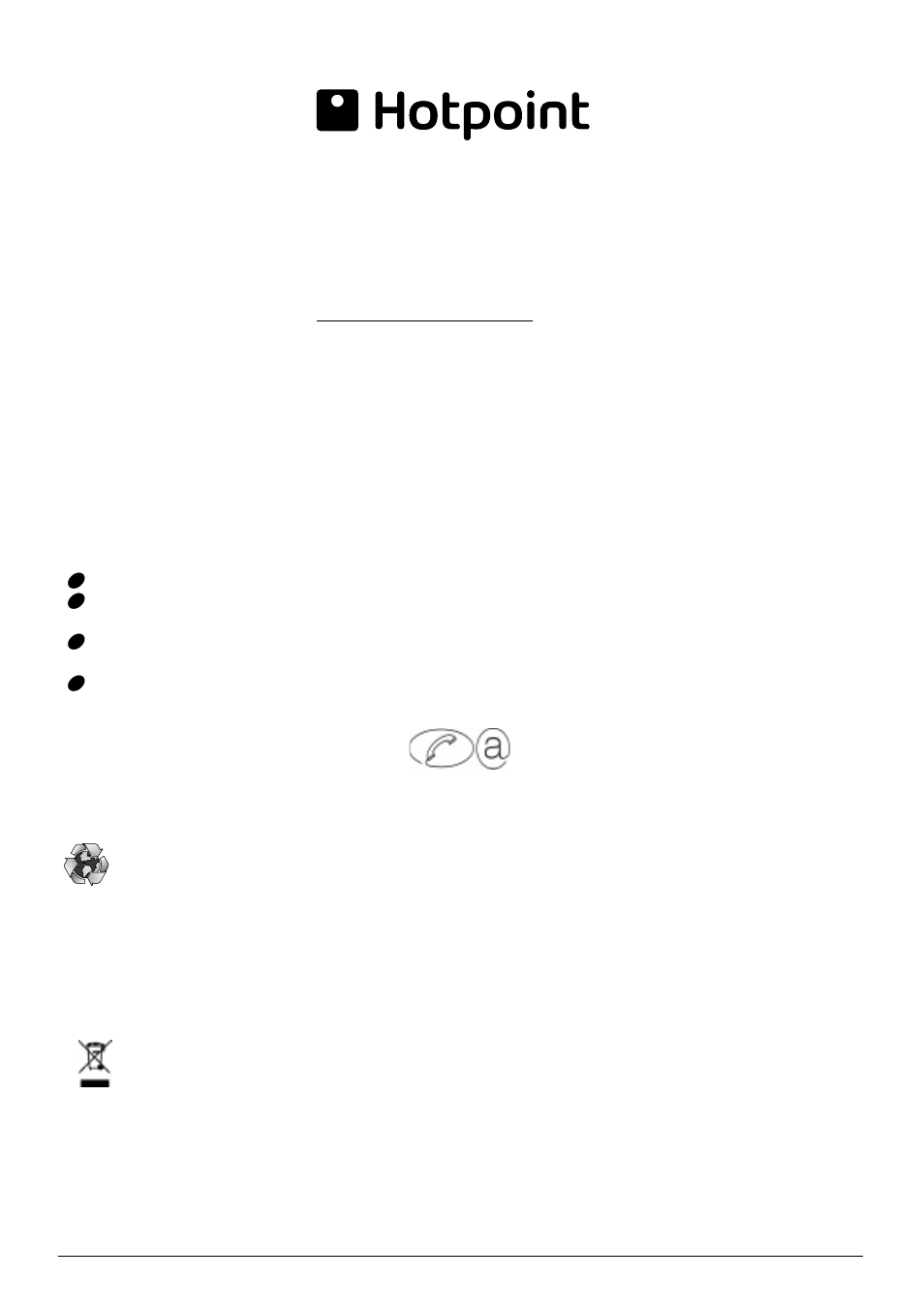 Guarantee, Recycling & disposal information, Disposal of old electrical appliances | Hotpoint Aquarius FDW20 User Manual | Page 19 / 20