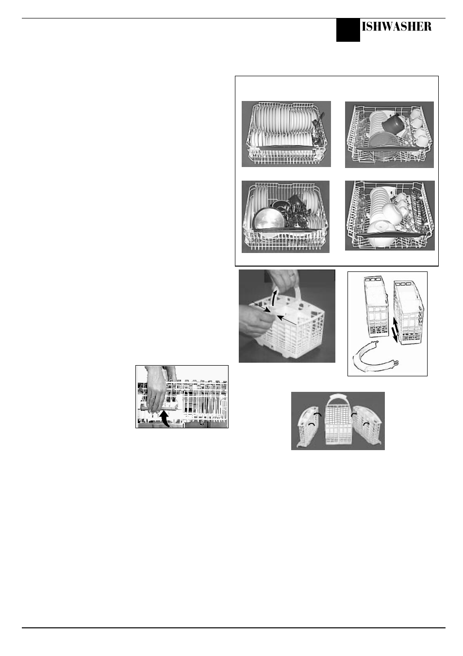 Loading your dishwasher, What can i wash, Ishwasher | Hotpoint BFQ 700 User Manual | Page 13 / 20