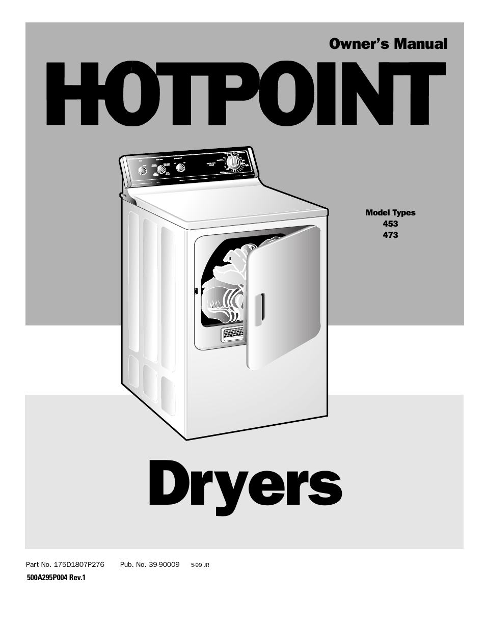 Hotpoint 453 User Manual | 16 pages