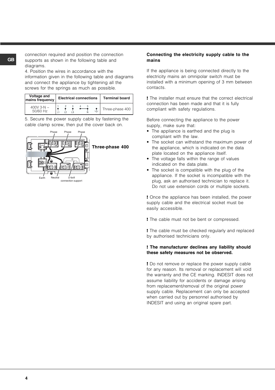 Hotpoint CRA User Manual | Page 4 / 16