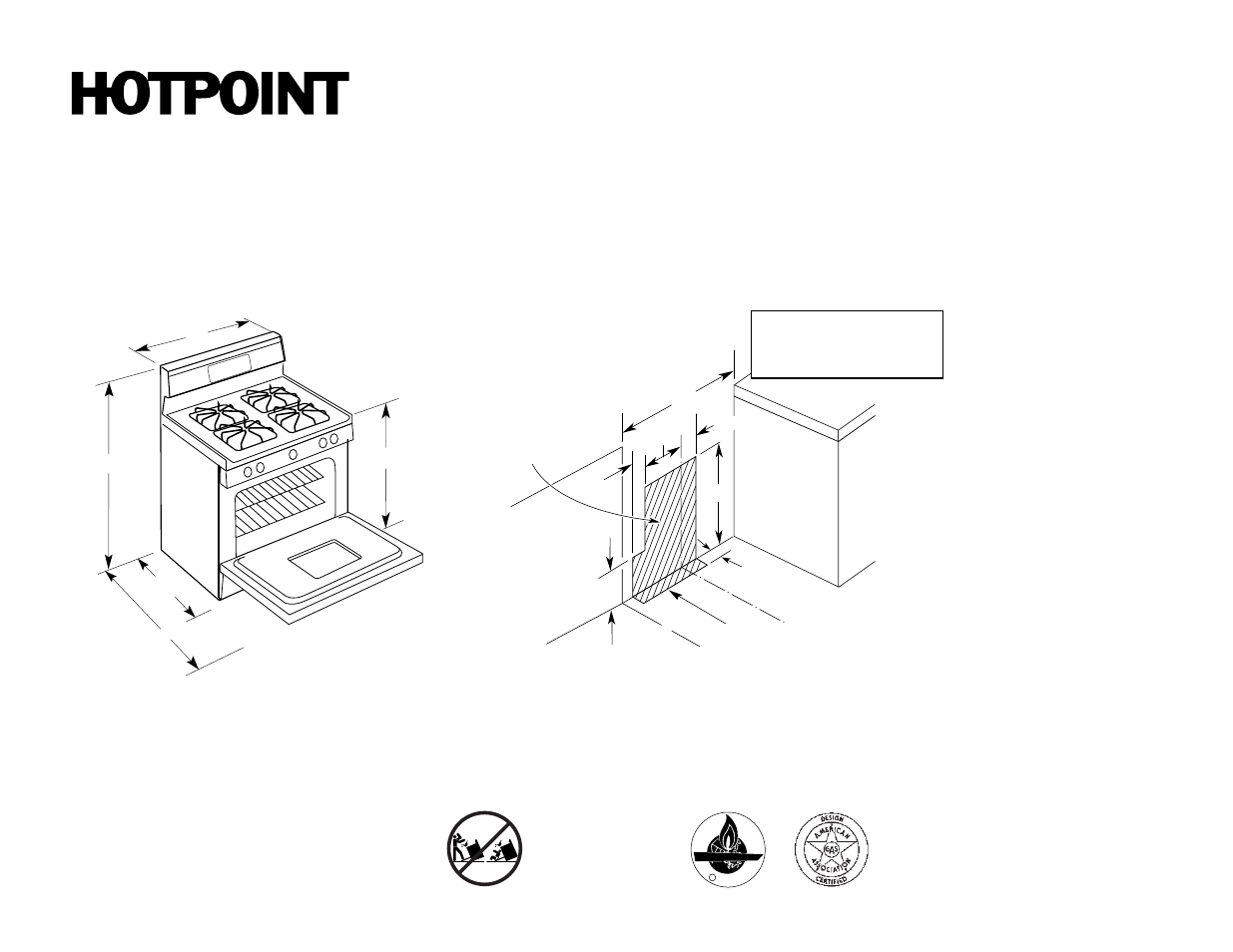 Hotpoint RGB526PEAAD User Manual | 2 pages