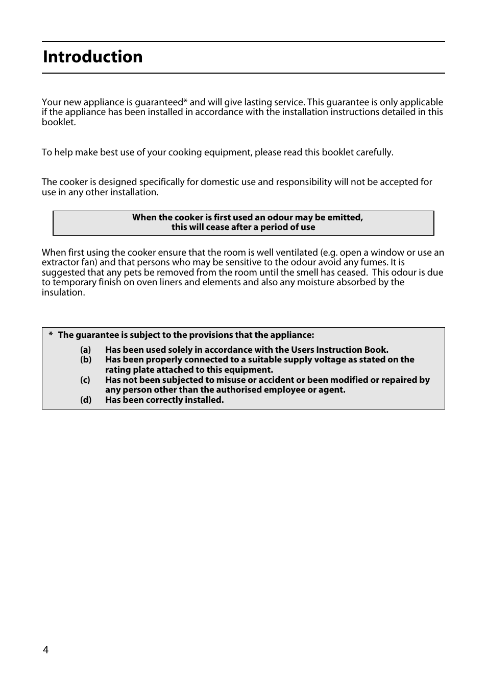 Introduction | Hotpoint 50cm User Manual | Page 4 / 32