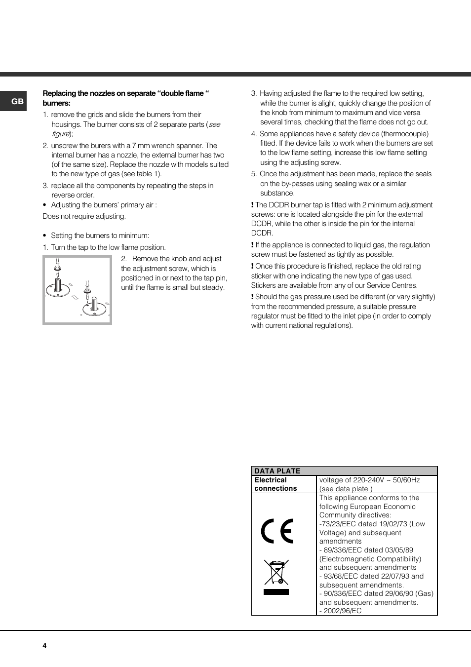 Hotpoint GE750DX User Manual | Page 4 / 16