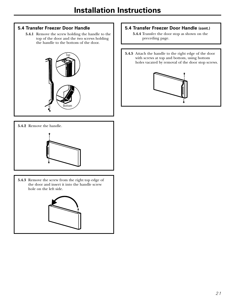 Installation instructions | Hotpoint 15 User Manual | Page 21 / 32