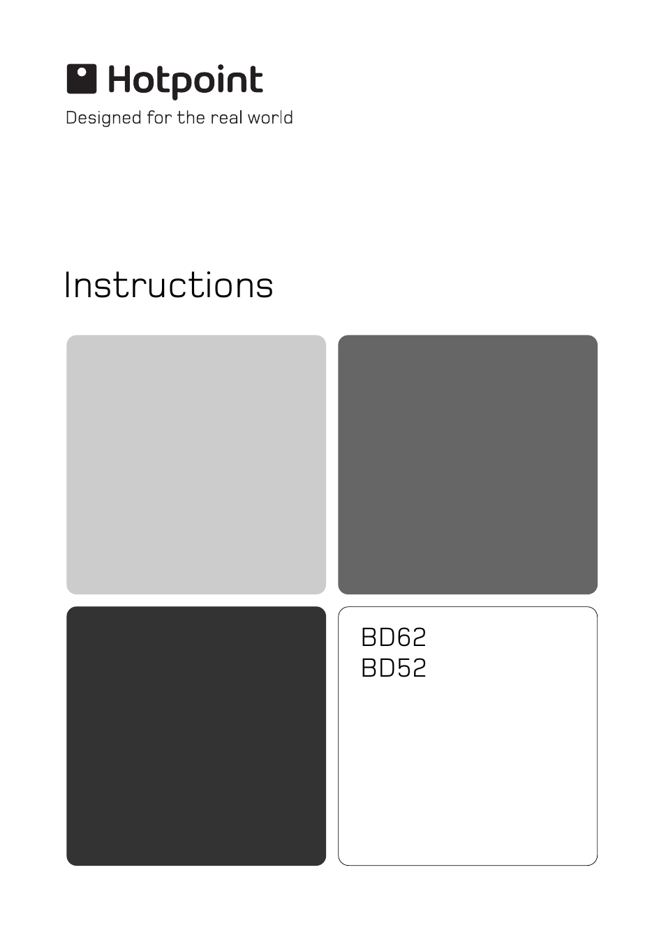 Hotpoint BD62 BD52 User Manual | 48 pages