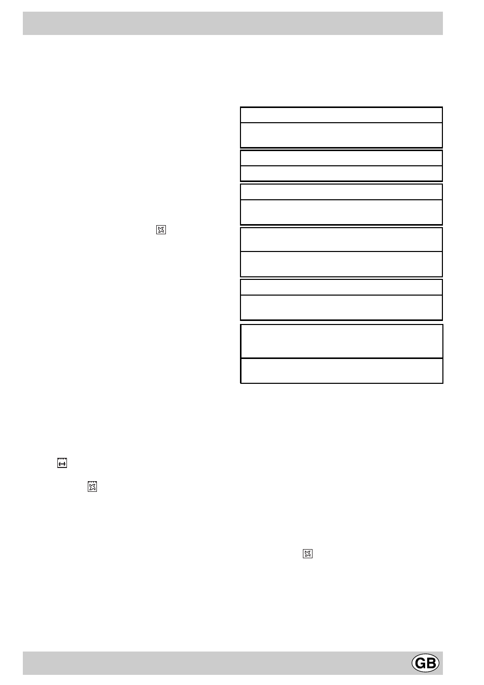 Cooking advice | Hotpoint SX995X User Manual | Page 9 / 16