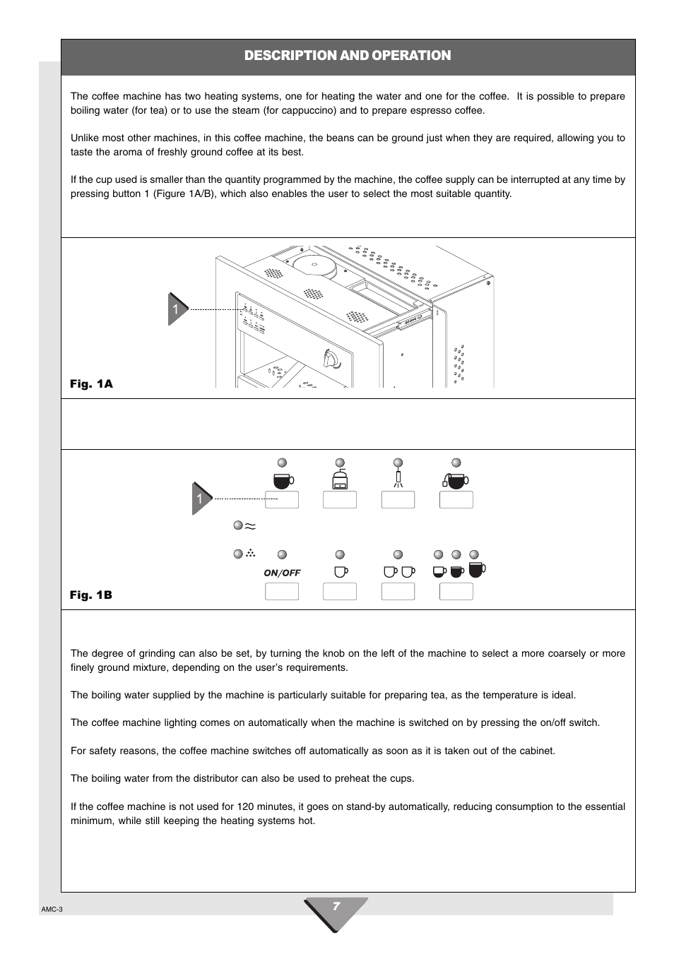 Description and operation | Hotpoint HCM60 User Manual | Page 7 / 20