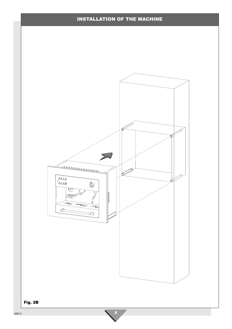 Installation of the machine | Hotpoint HCM60 User Manual | Page 9 / 20