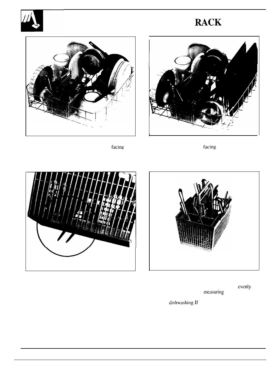 How to load the bottom | Hotpoint HDA750 User Manual | Page 10 / 20