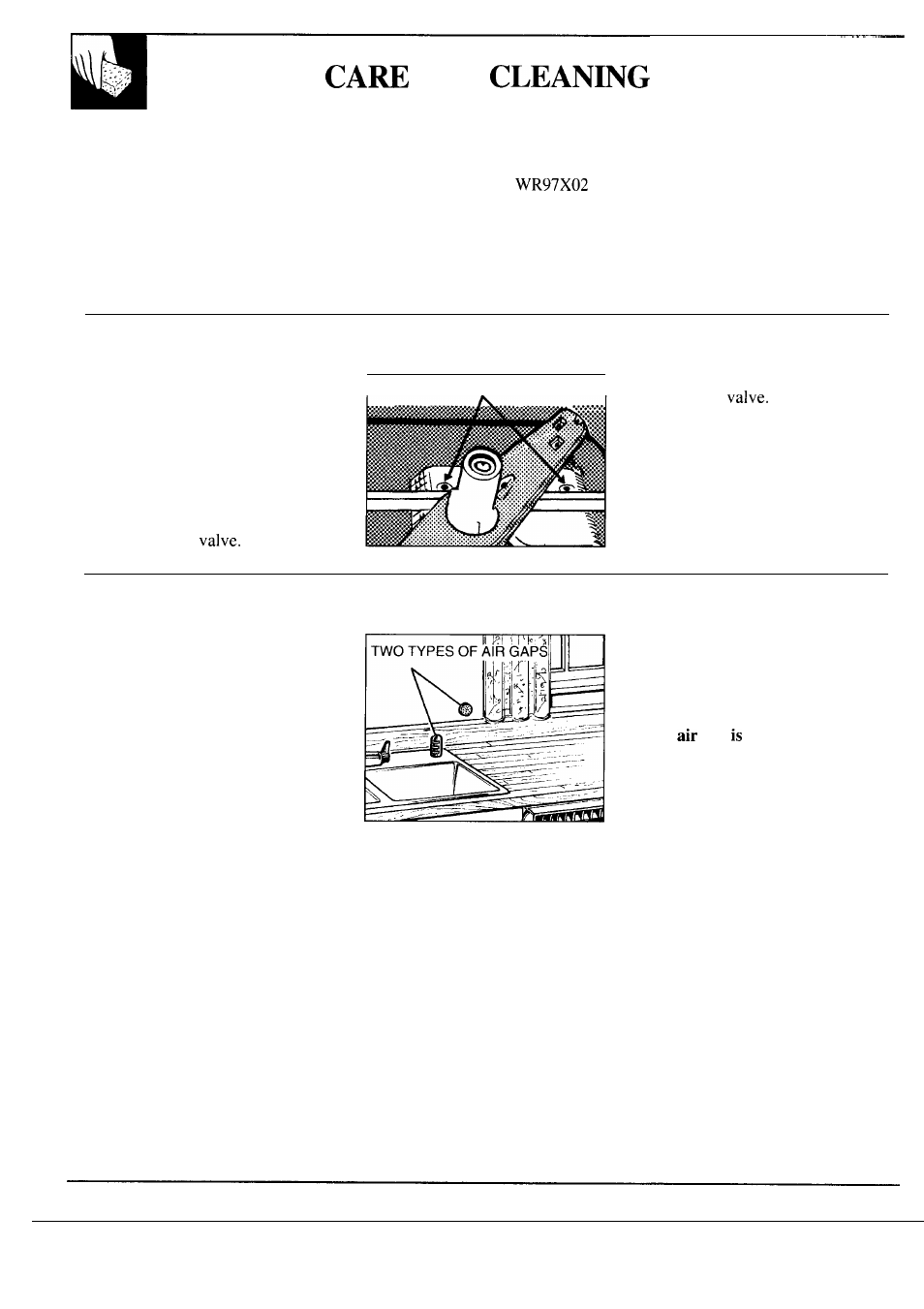 Air gap, Cleaning, User maintenance instructions 12 | Winter storage, User maintenance instructions, Not using your dishwasher in, Winter? protect against freezing | Hotpoint HDA750 User Manual | Page 12 / 20