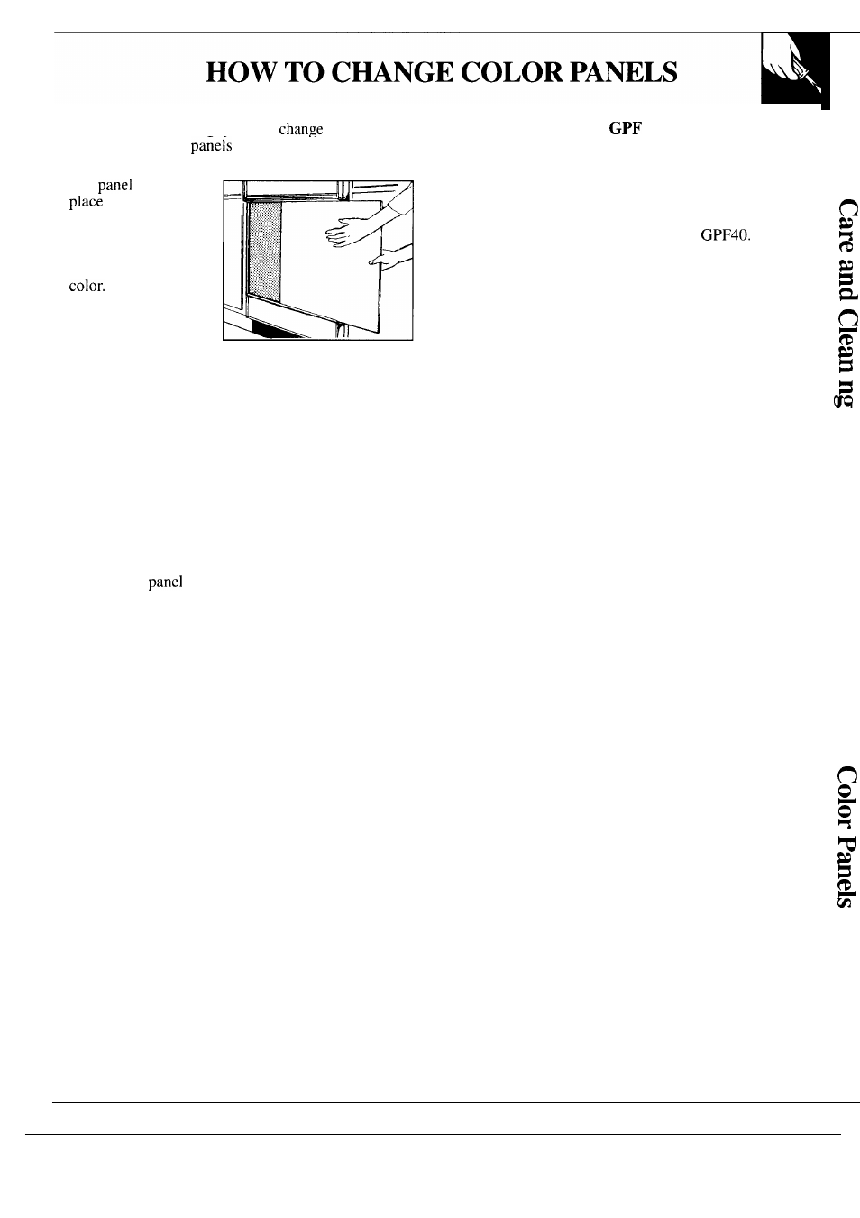 Front panel color change | Hotpoint HDA750 User Manual | Page 13 / 20