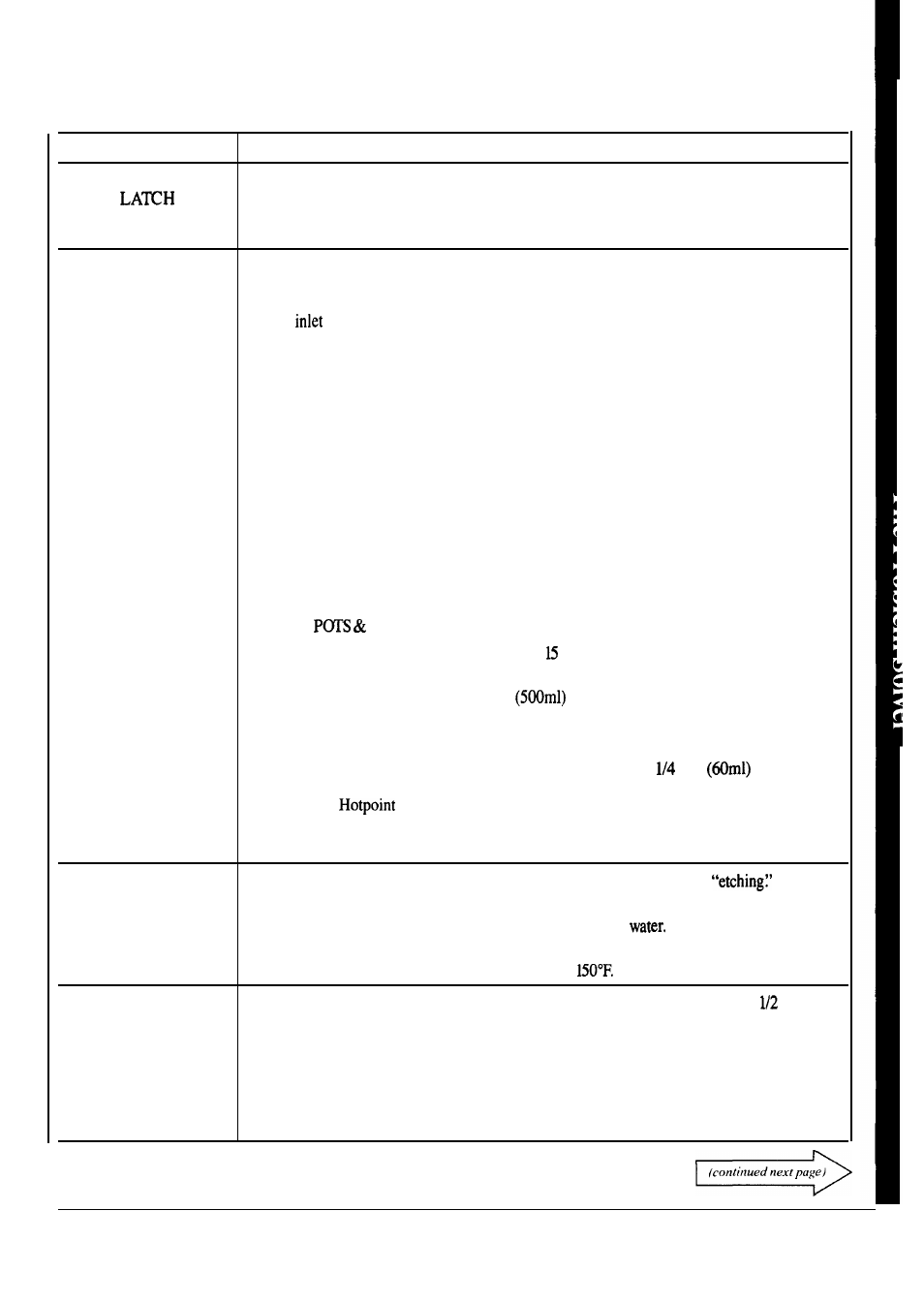 Hotpoint HDA950G User Manual | Page 13 / 20