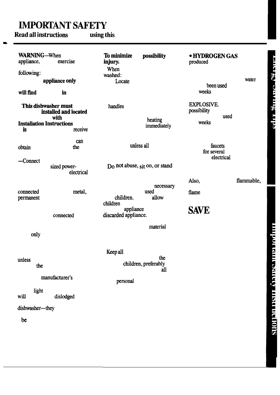 Safety instructions, Instructions, These instructions | Before appliance. 1 | Hotpoint HDA950G User Manual | Page 3 / 20