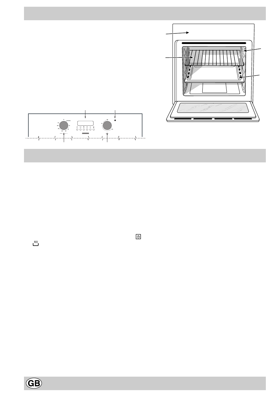 Know your oven, The controls | Hotpoint BS43 User Manual | Page 6 / 16