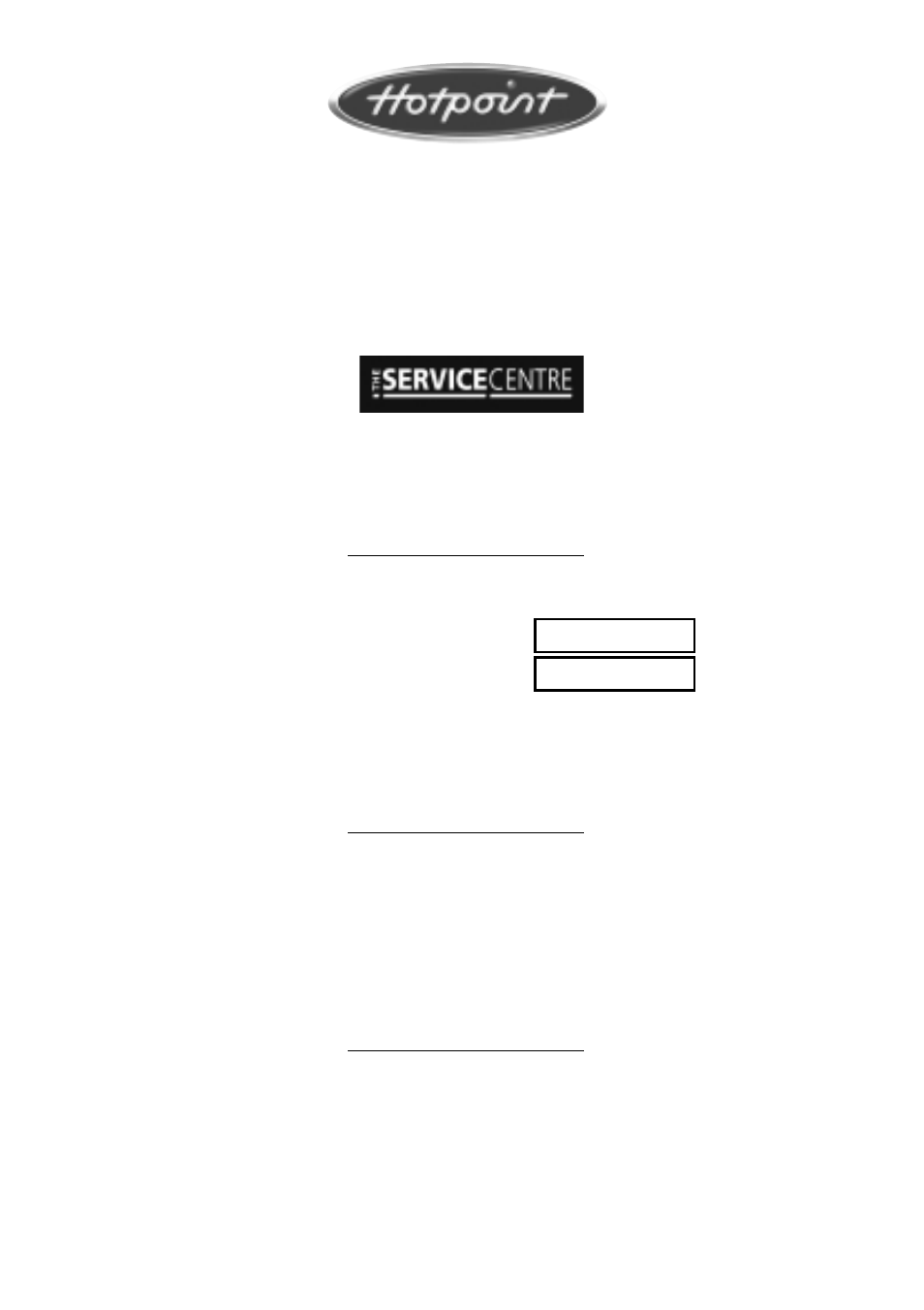 Key contacts | Hotpoint HC9X User Manual | Page 12 / 12