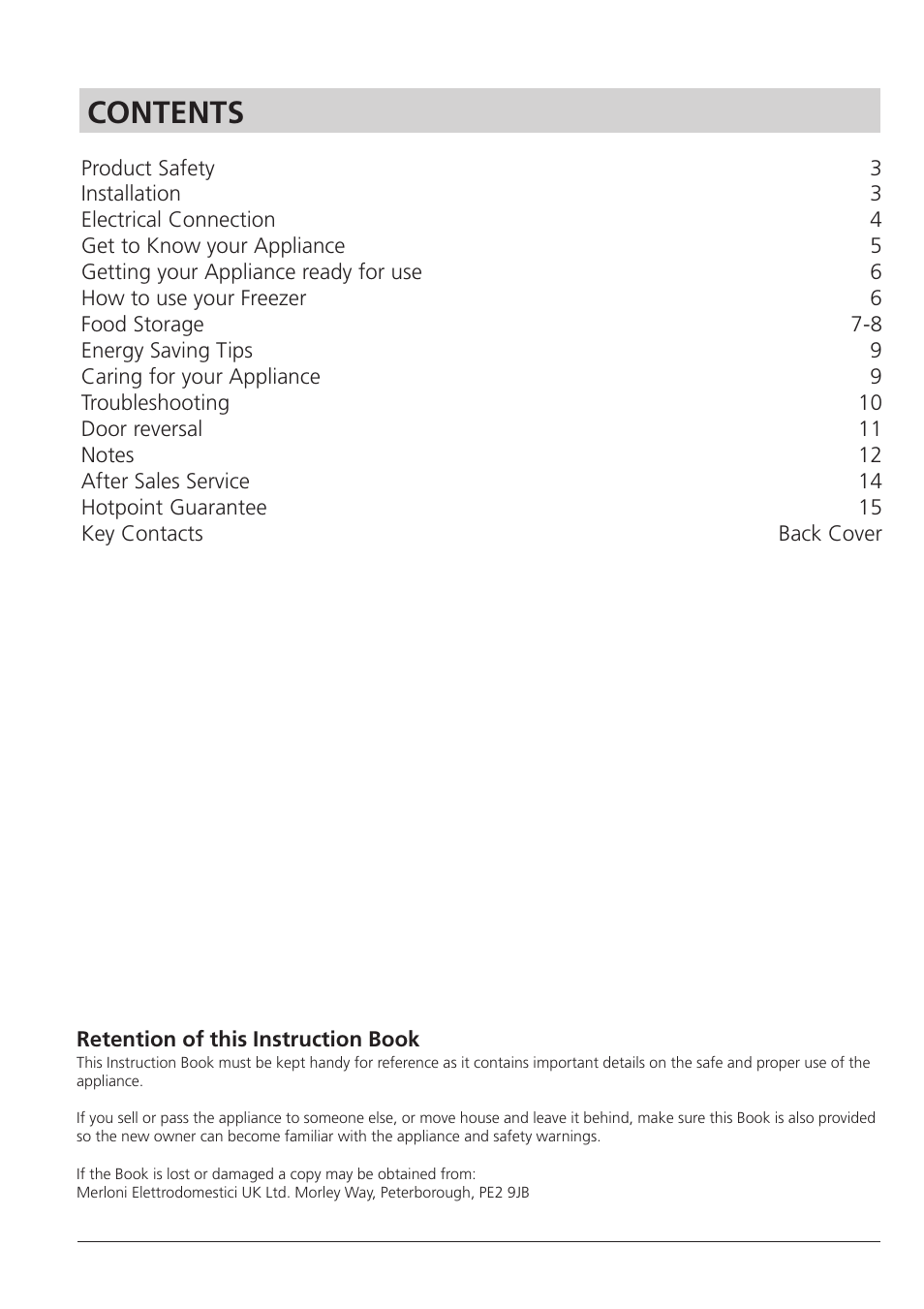 Hotpoint RZA 21 User Manual | Page 2 / 16