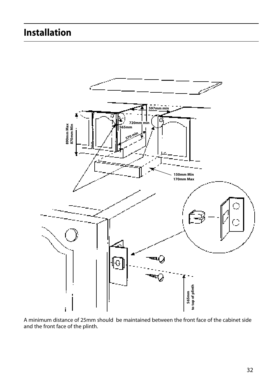 Installation | Hotpoint S420E User Manual | Page 33 / 36