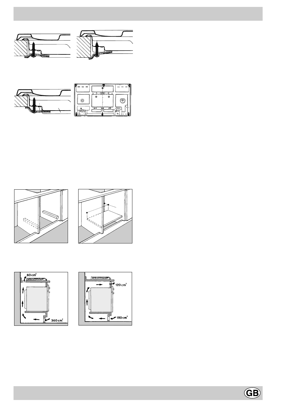 Installation | Hotpoint GF941 User Manual | Page 13 / 20