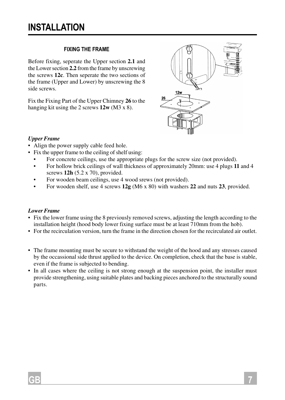 7gb installation | Hotpoint HDI90X User Manual | Page 7 / 16