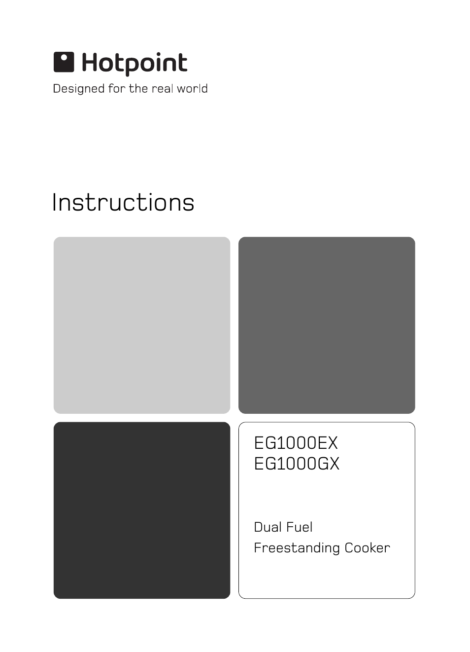 Hotpoint EG1000EX User Manual | 36 pages