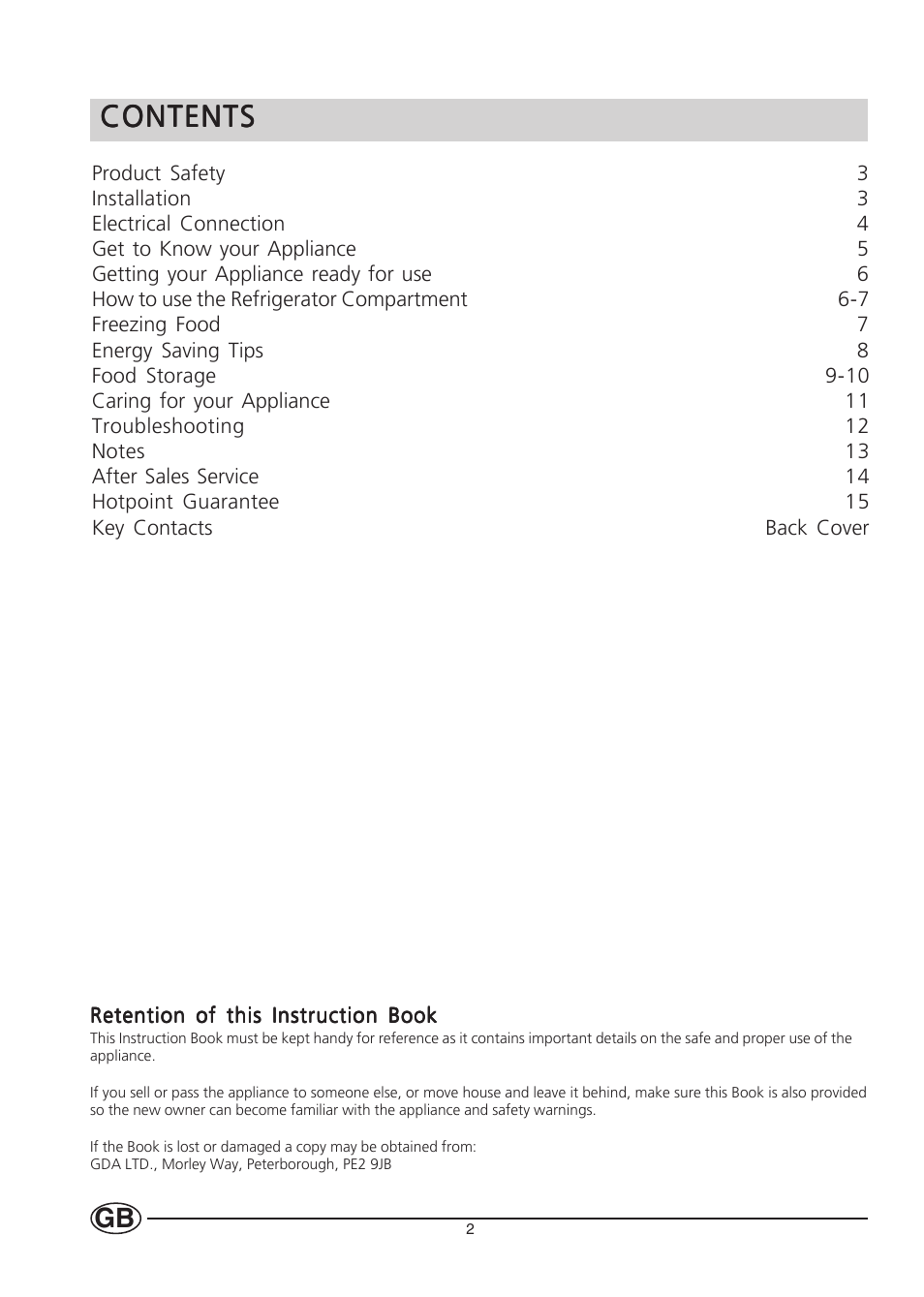 Hotpoint HUT161I User Manual | Page 2 / 16
