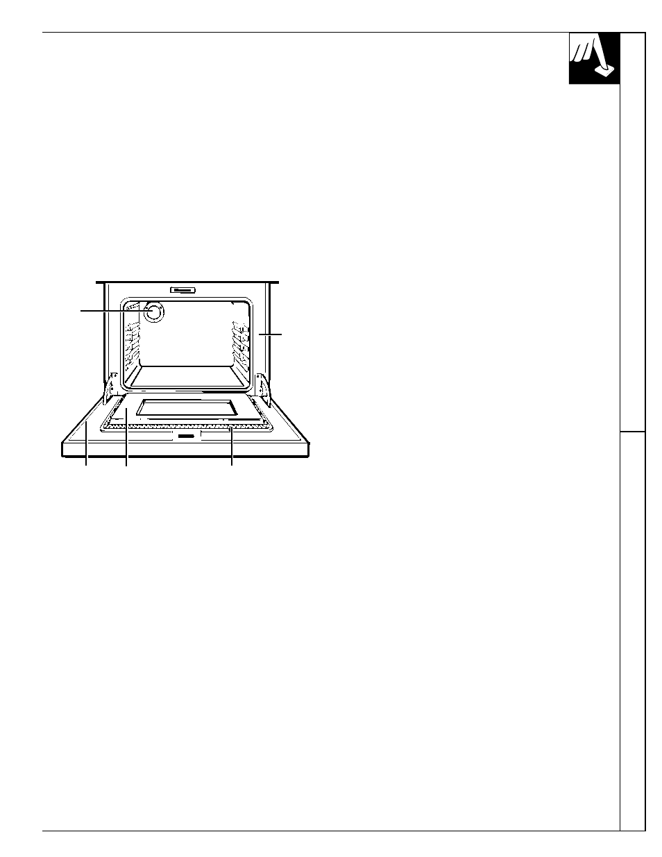Self-cleaning, Operating the self-cleaning oven, Br oiling operating the self-cleaning oven | Hotpoint RGB744 User Manual | Page 25 / 56