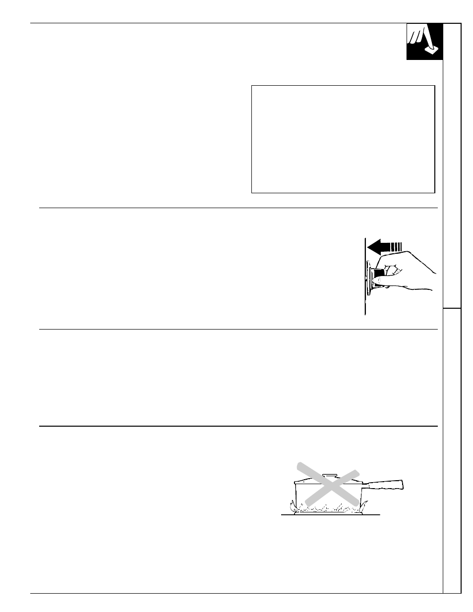 Flame size, Cooktop comparison surface cooking | Hotpoint RGB744 User Manual | Page 9 / 56