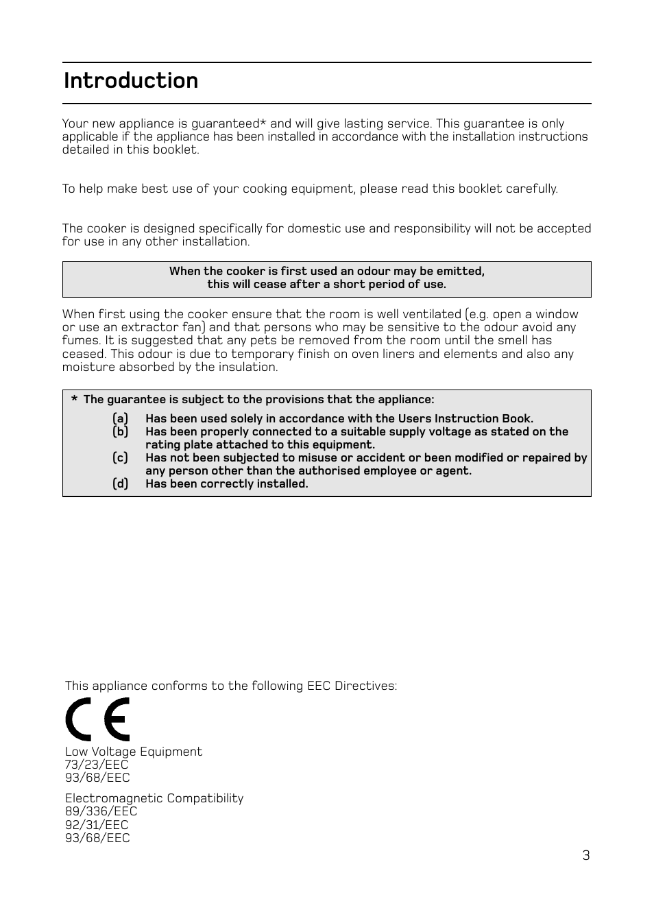 Introduction | Hotpoint S130E Mk2 User Manual | Page 3 / 36